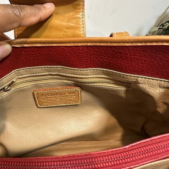 La Tour Eiffel 1887 Leather Color block Satchel Handbag red blue green brown - Picture 12 of 13